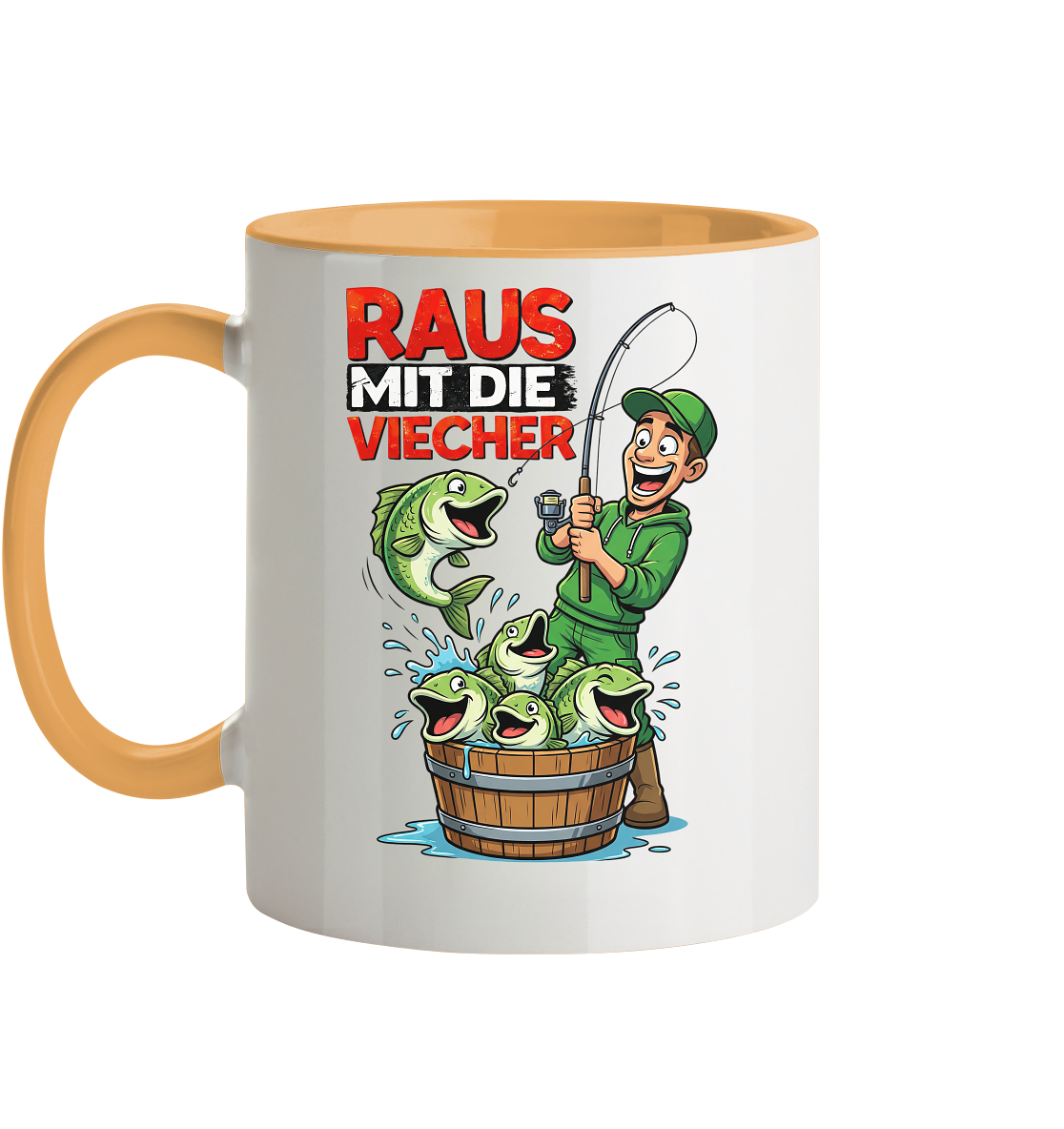 Raus Mit Die Viecher - Tasse zweifarbig