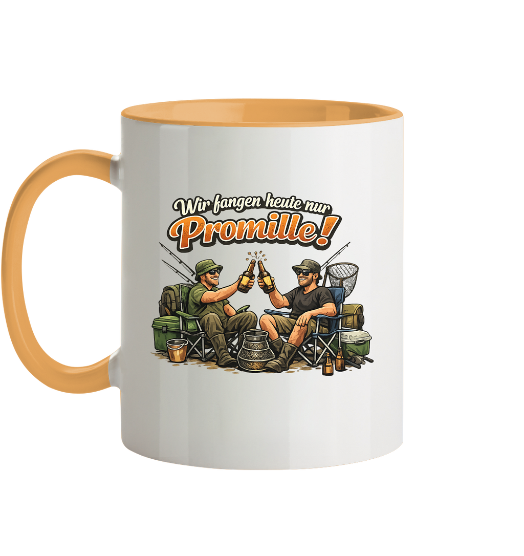 Wir fangen heute nur - Tasse zweifarbig