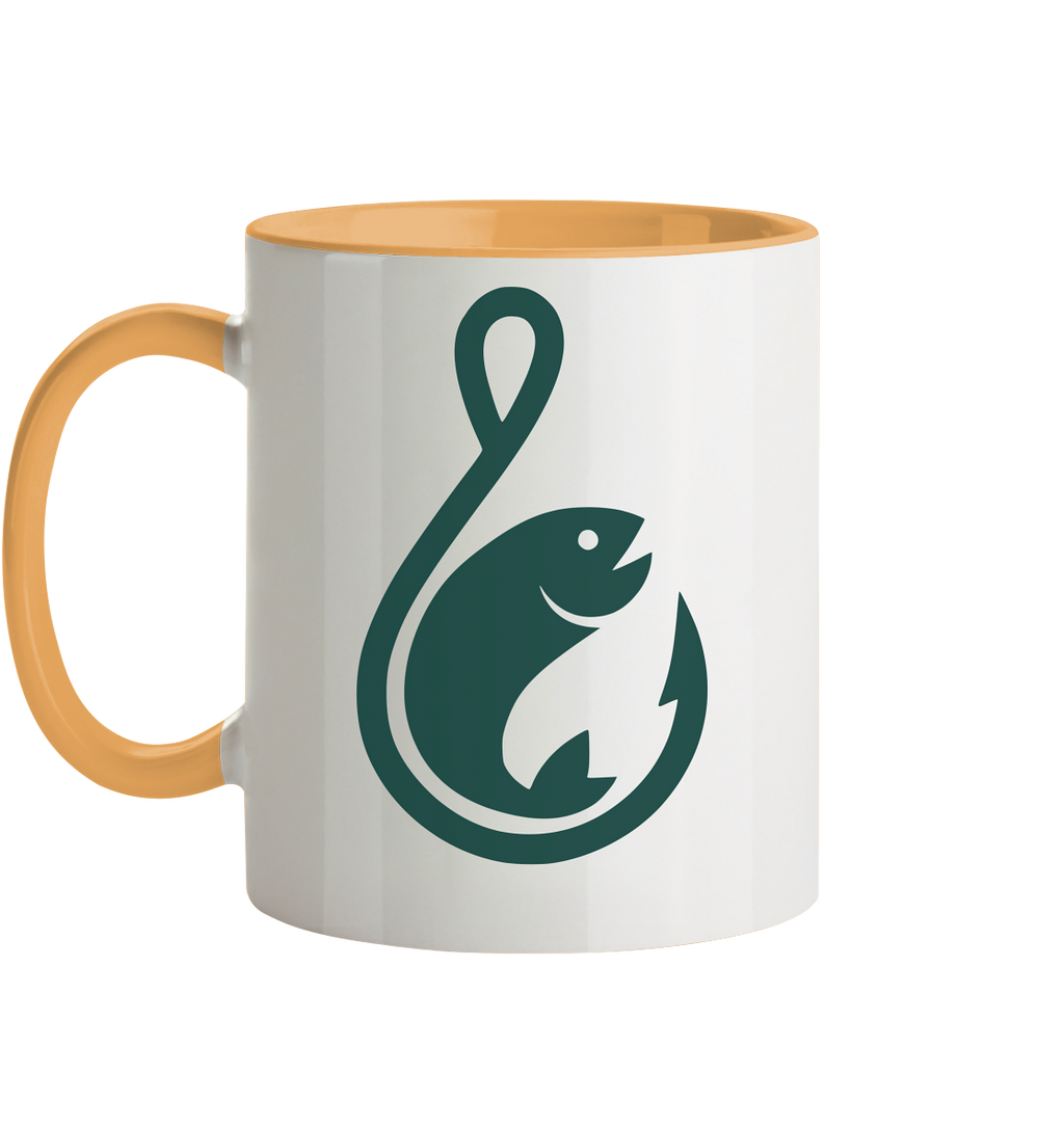 Anglerfreunde24 Logo Grün - Tasse zweifarbig