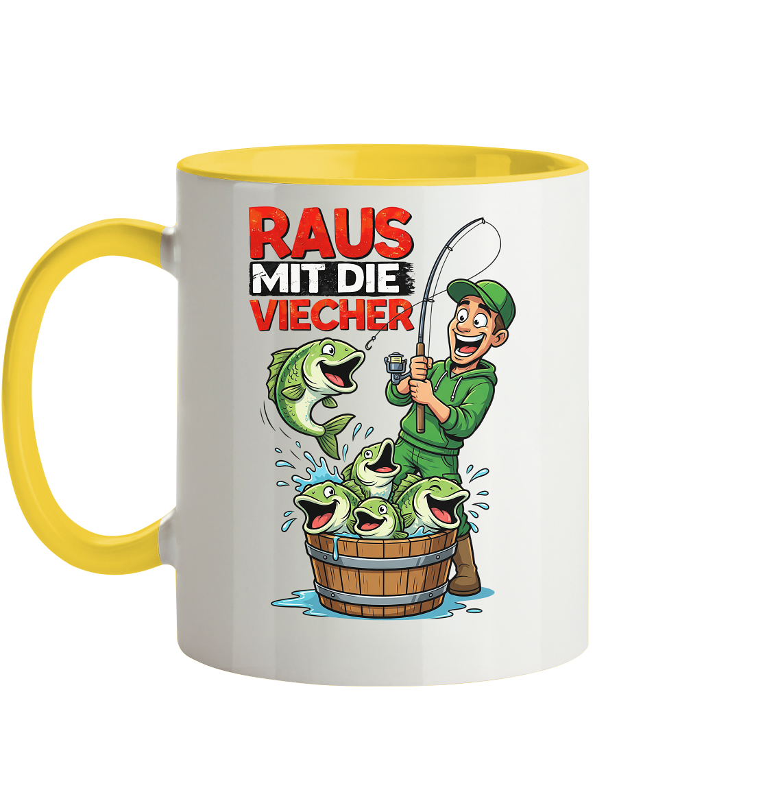 Raus Mit Die Viecher - Tasse zweifarbig