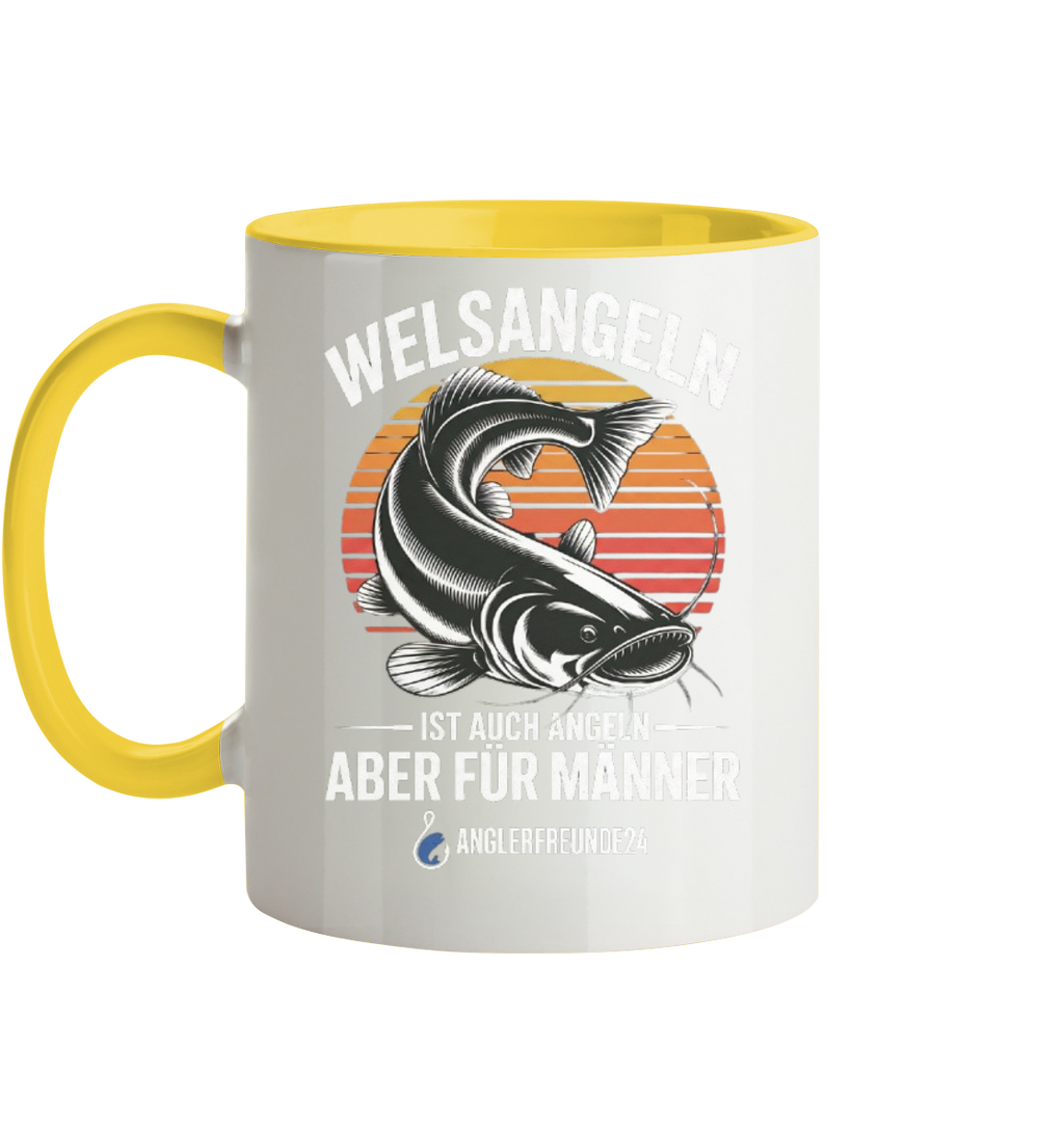 Welsangeln - Tasse zweifarbig