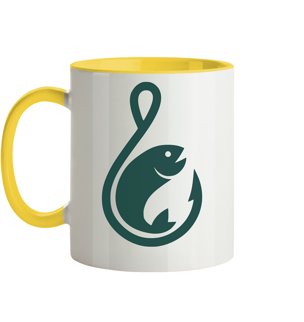 Anglerfreunde24 Logo Grün - Tasse zweifarbig
