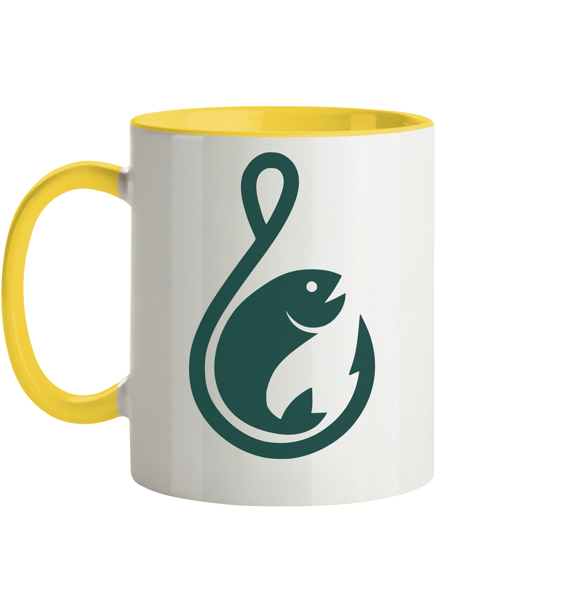 Anglerfreunde24 Logo Grün - Tasse zweifarbig