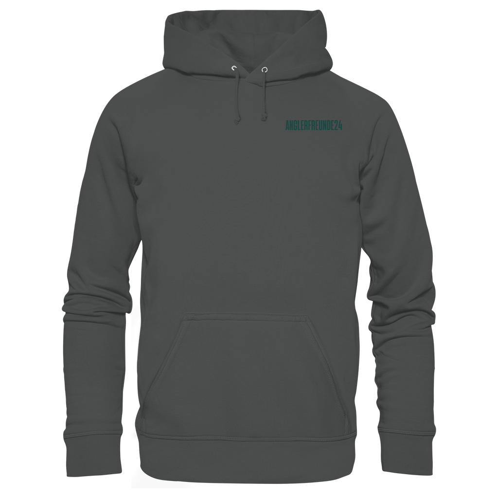 Anglerfreunde24 Logo Grün - Premium Hoodie