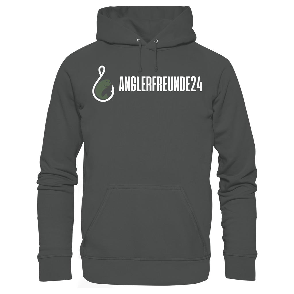 Anglerfreunde24 Weiß - Premium Hoodie