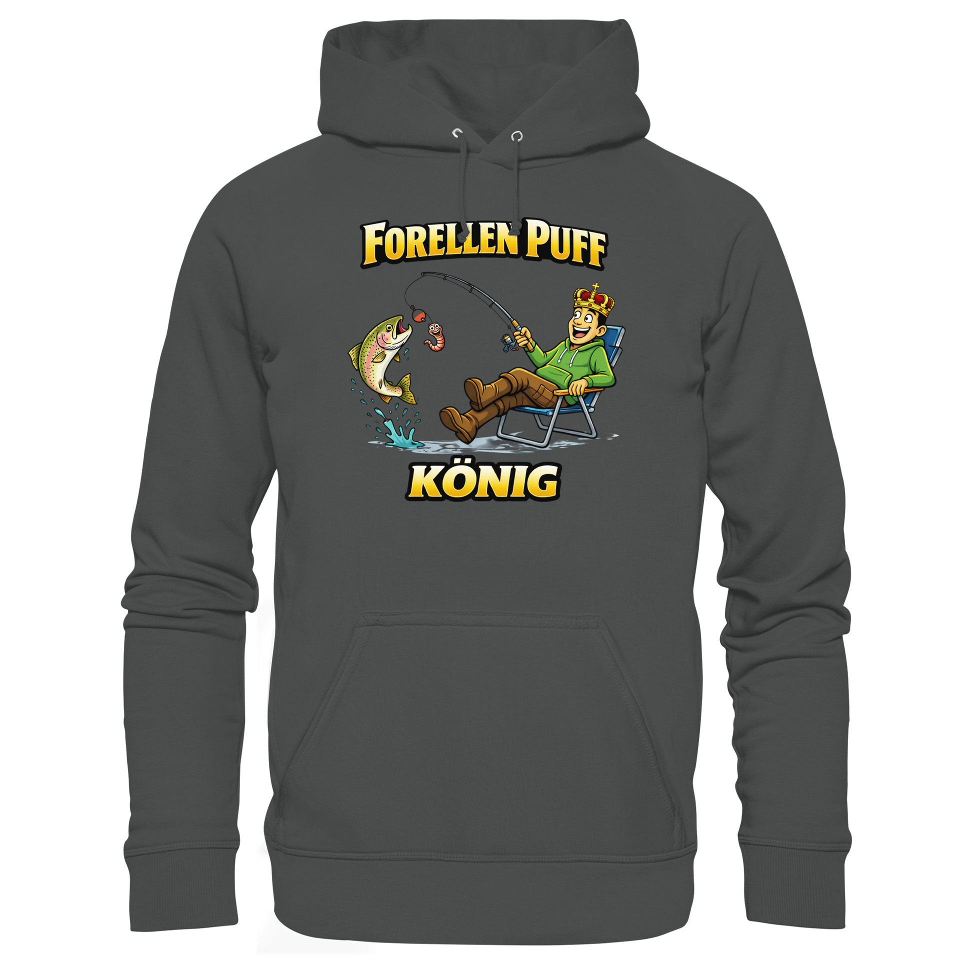 Forellen Puff König - Premium Hoodie