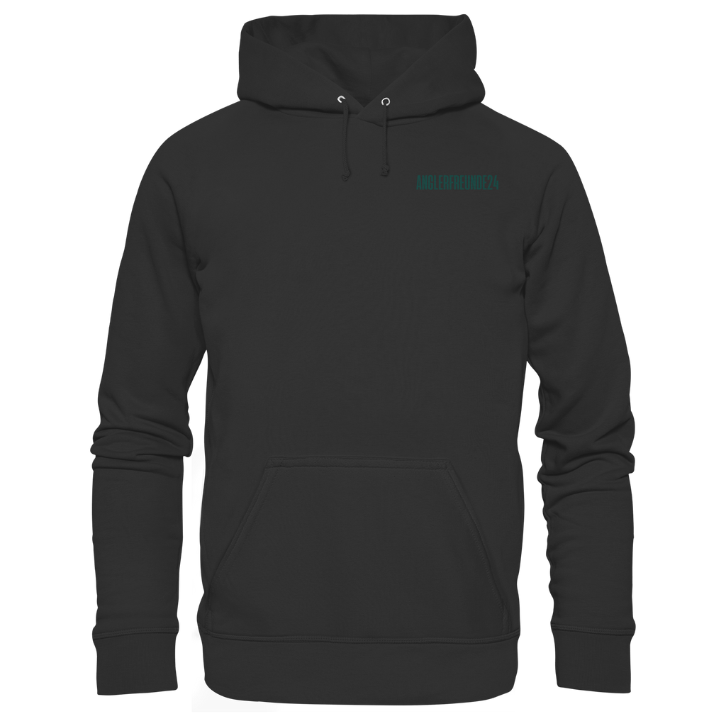 Anglerfreunde24 Logo Grün - Premium Hoodie