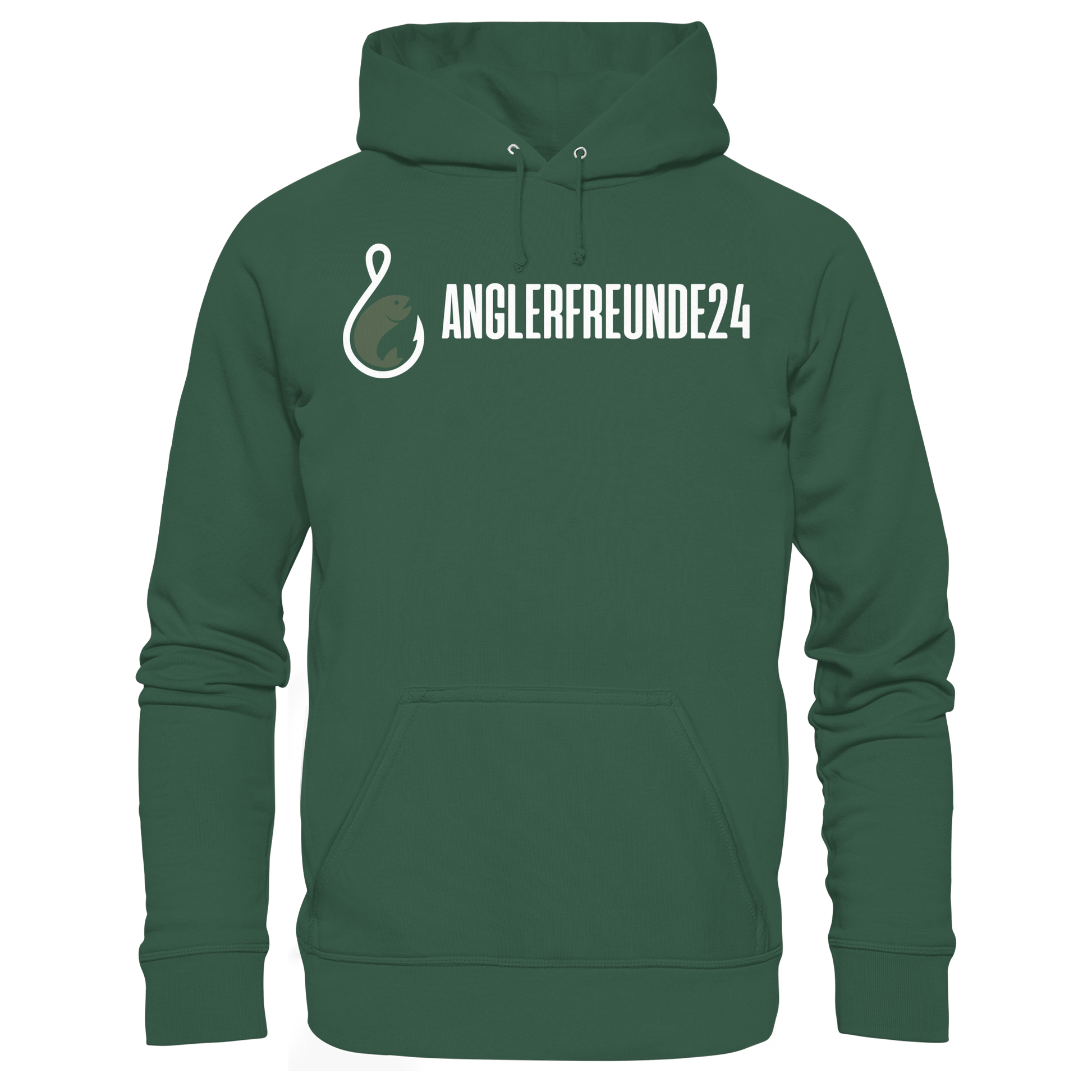 Anglerfreunde24 Weiß - Premium Hoodie