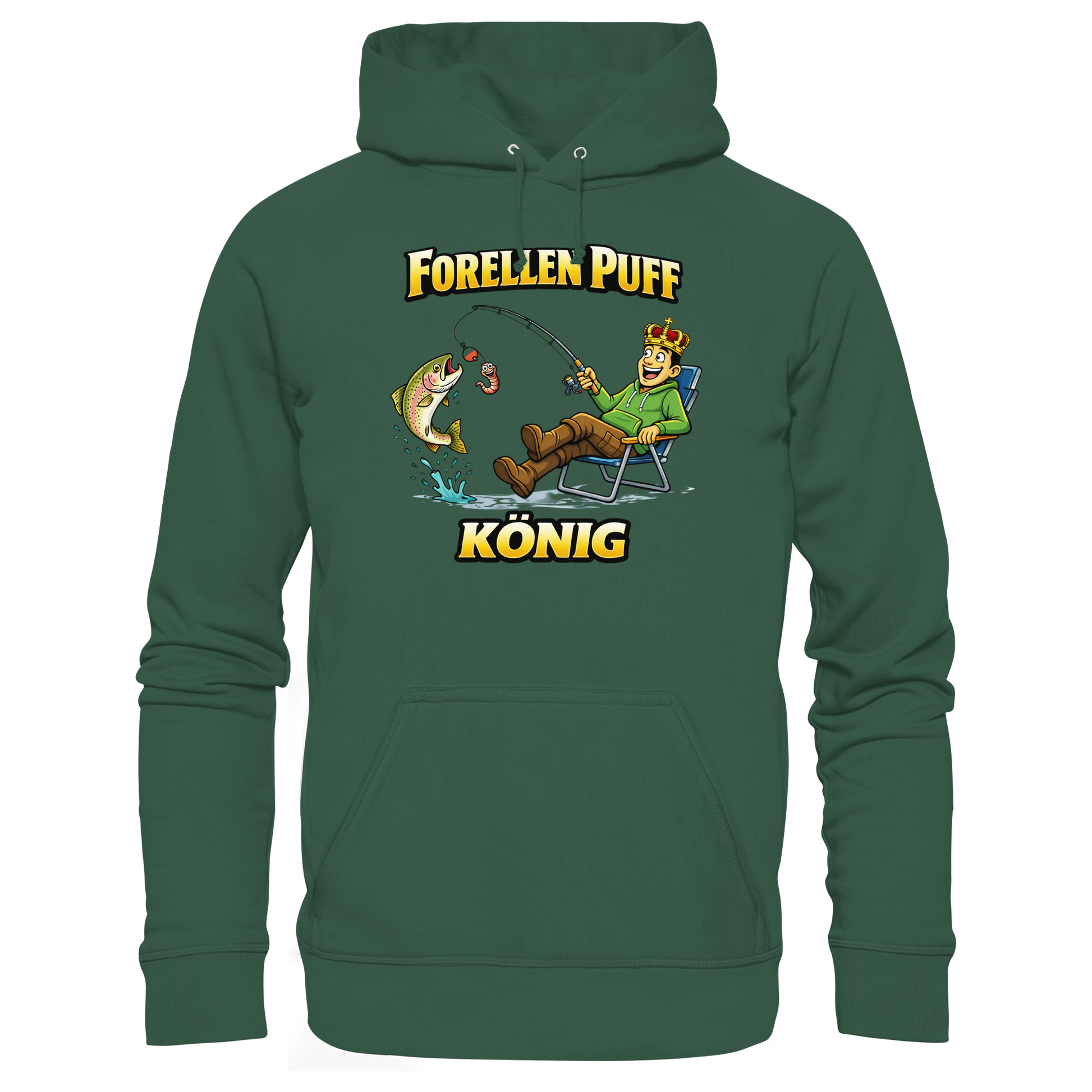 Forellen Puff König - Premium Hoodie