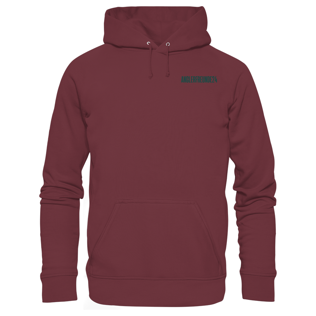 Anglerfreunde24 Logo Grün - Premium Hoodie