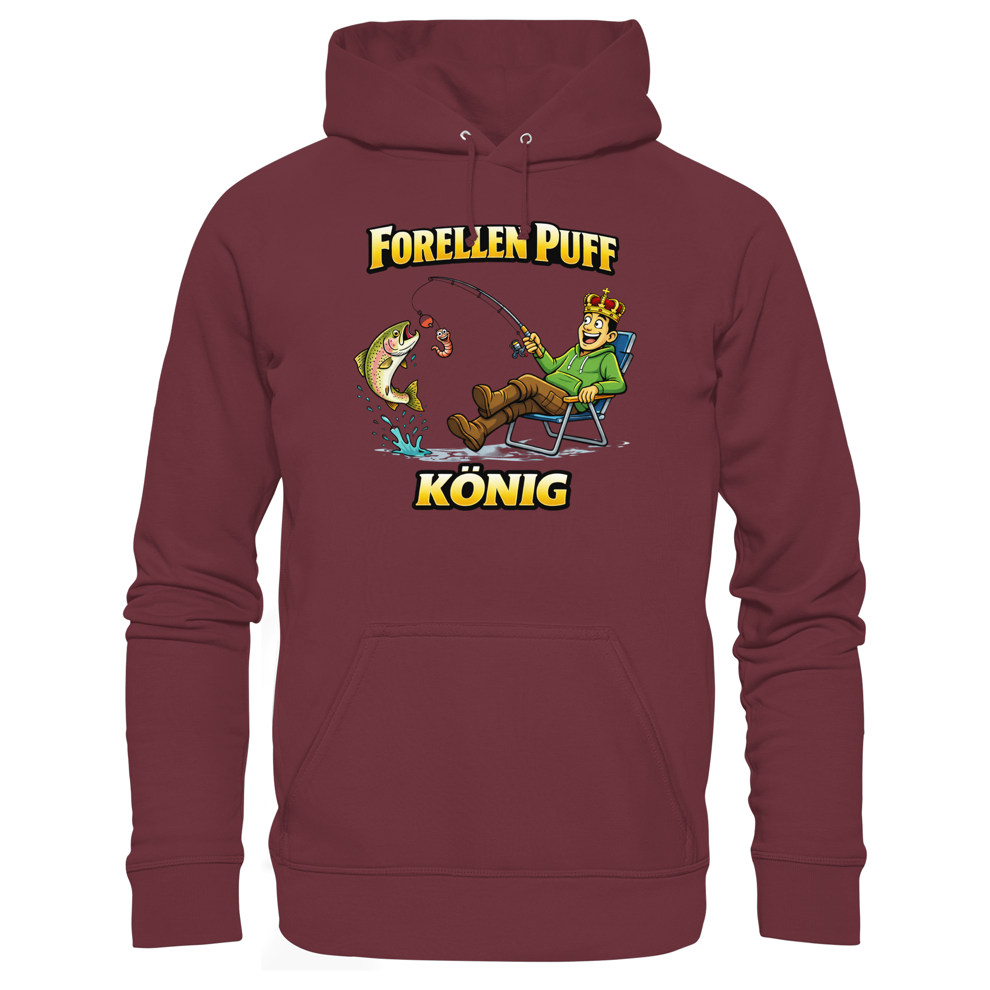 Forellen Puff König - Premium Hoodie