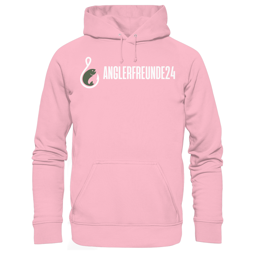 Anglerfreunde24 Weiß - Premium Hoodie