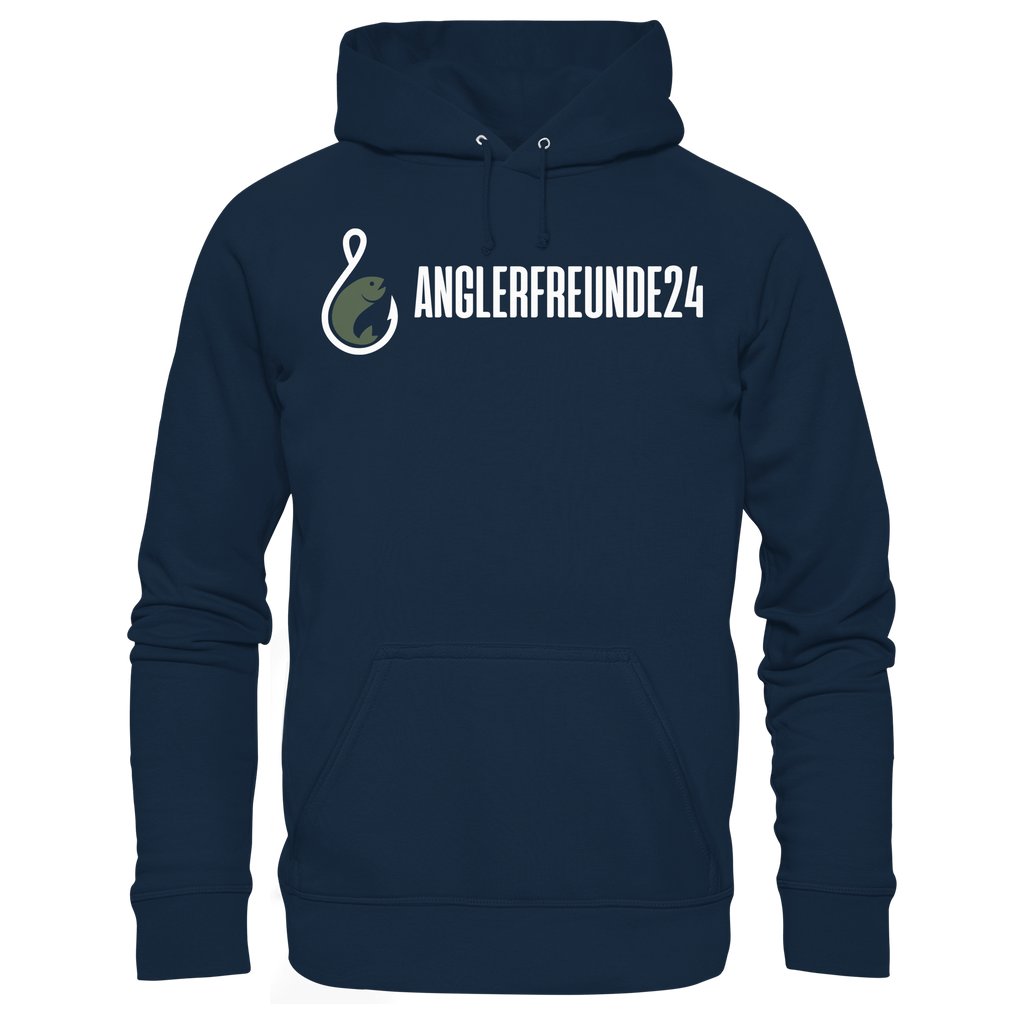 Anglerfreunde24 Weiß - Premium Hoodie