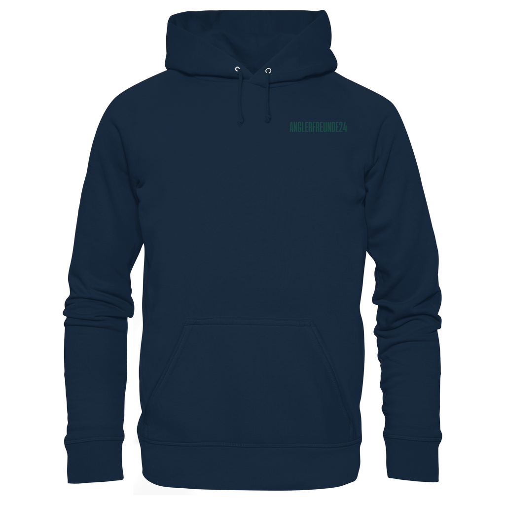 Anglerfreunde24 Logo Grün - Premium Hoodie