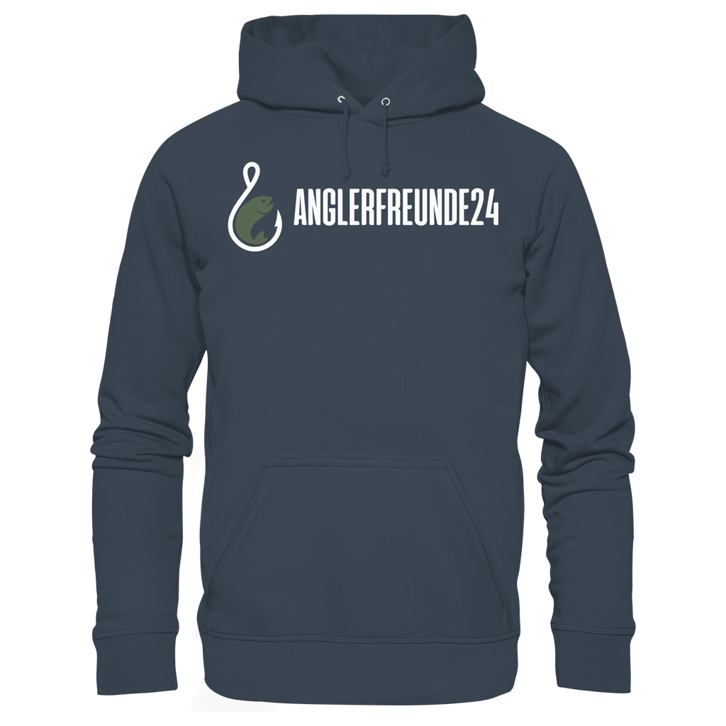 Anglerfreunde24 Weiß - Premium Hoodie