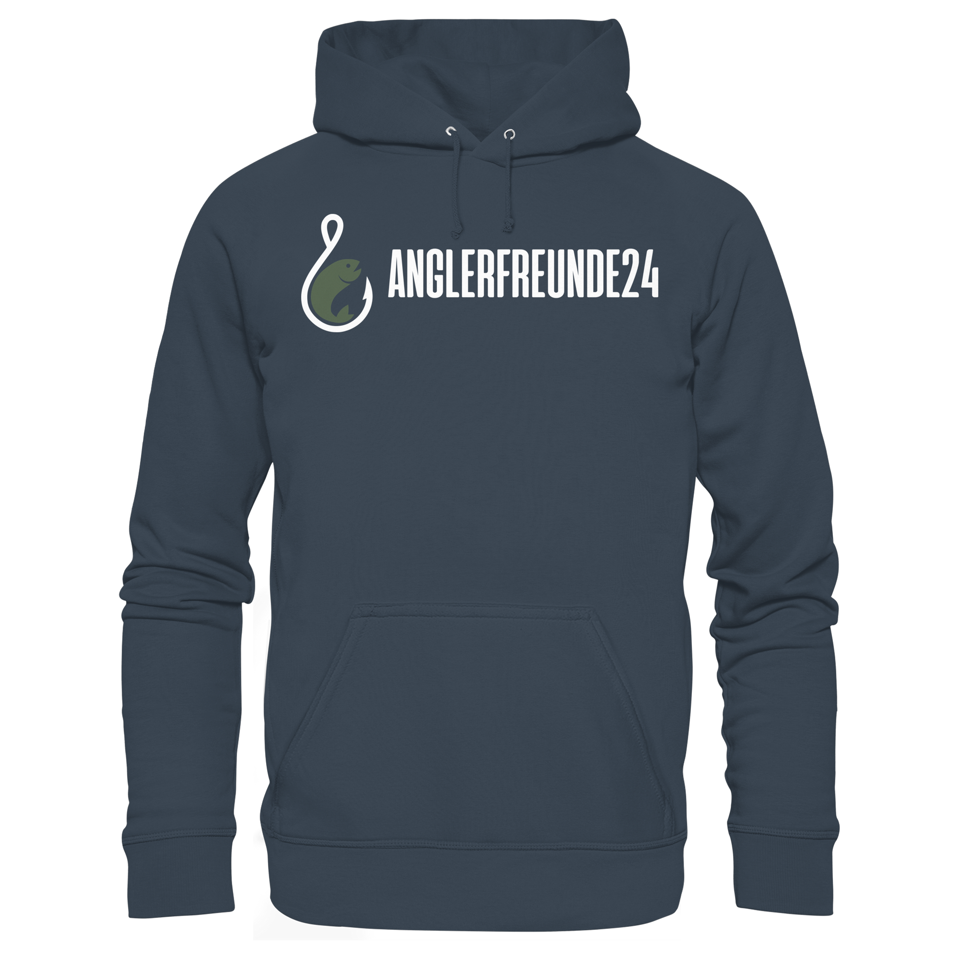 Anglerfreunde24 Weiß - Premium Hoodie
