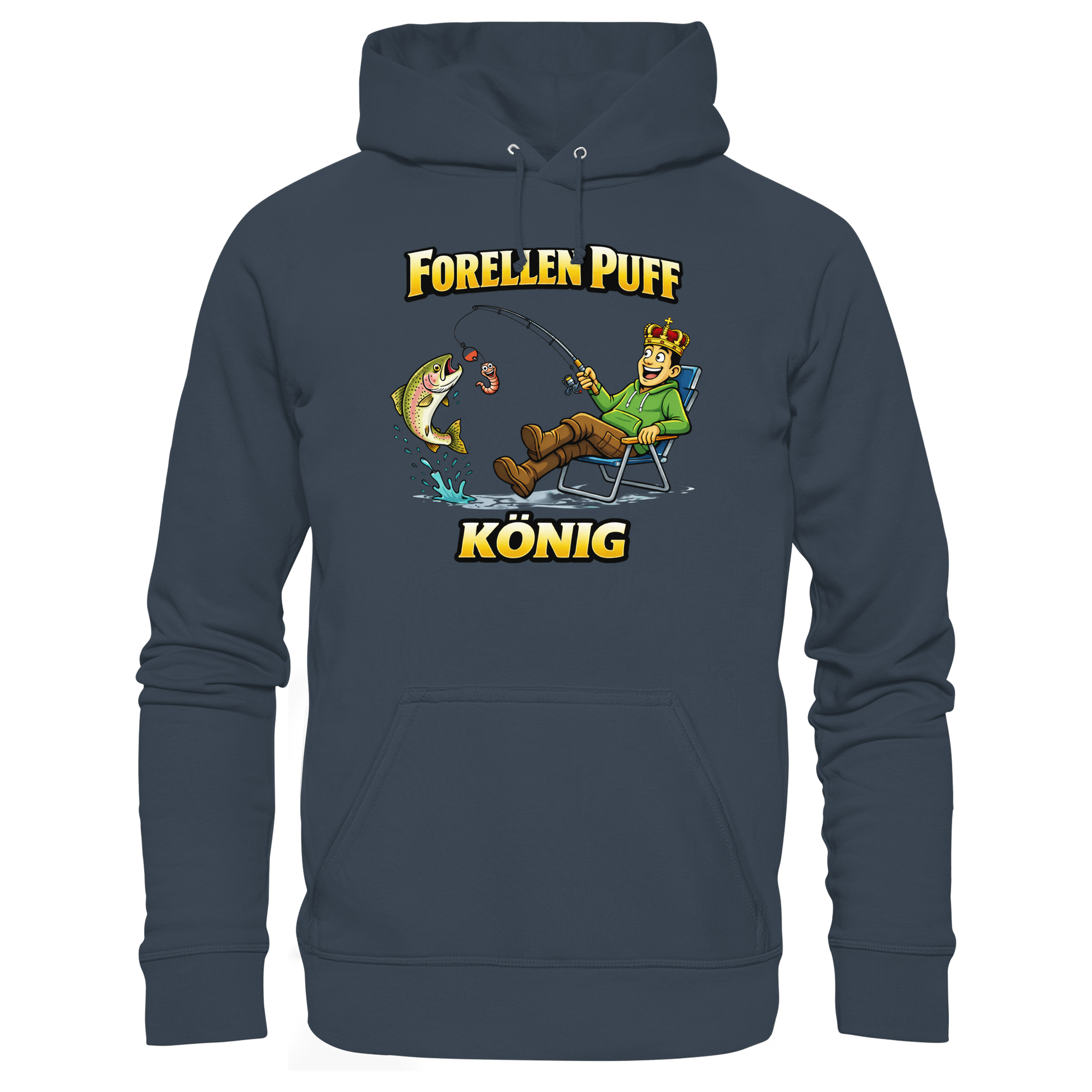 Forellen Puff König - Premium Hoodie