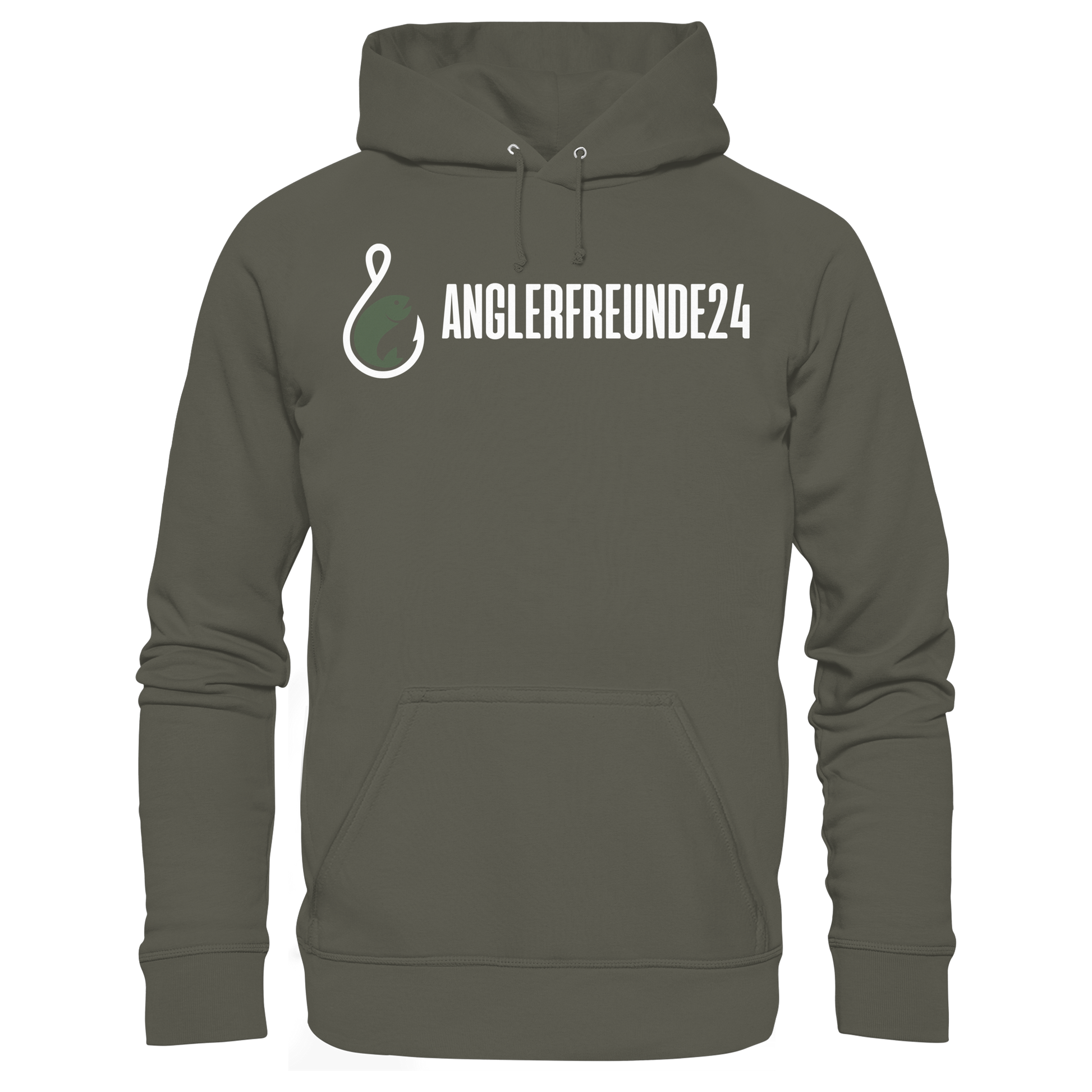 Anglerfreunde24 Weiß - Premium Hoodie