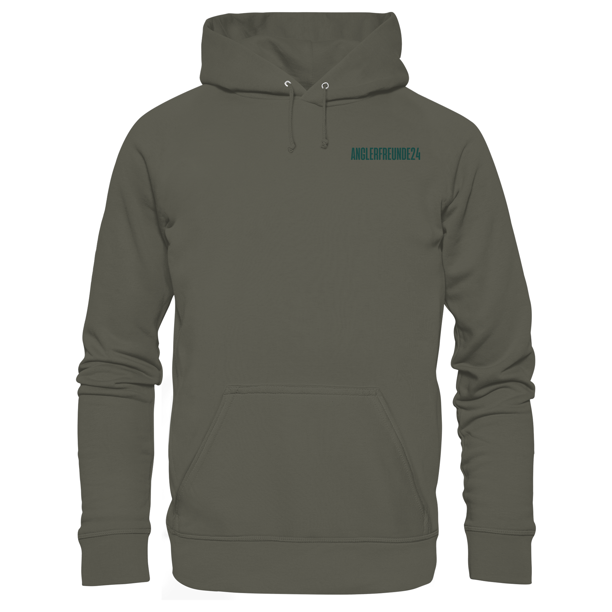 Anglerfreunde24 Logo Grün - Premium Hoodie