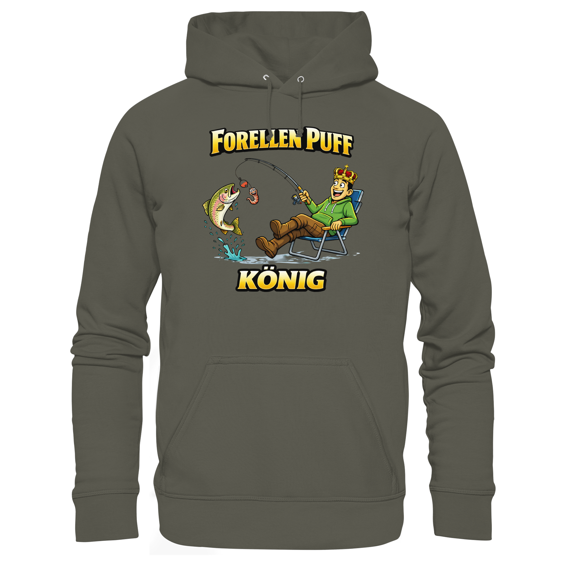 Forellen Puff König - Premium Hoodie