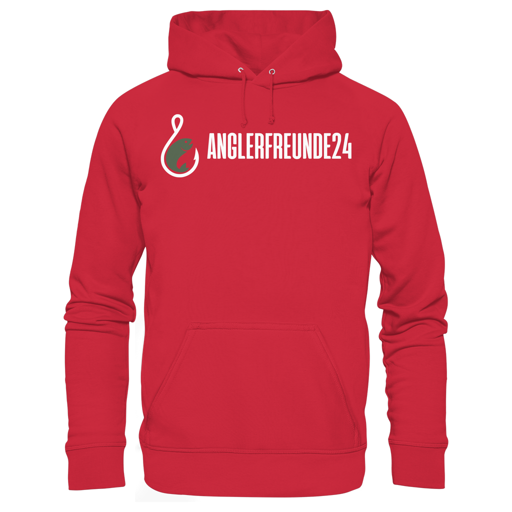Anglerfreunde24 Weiß - Premium Hoodie