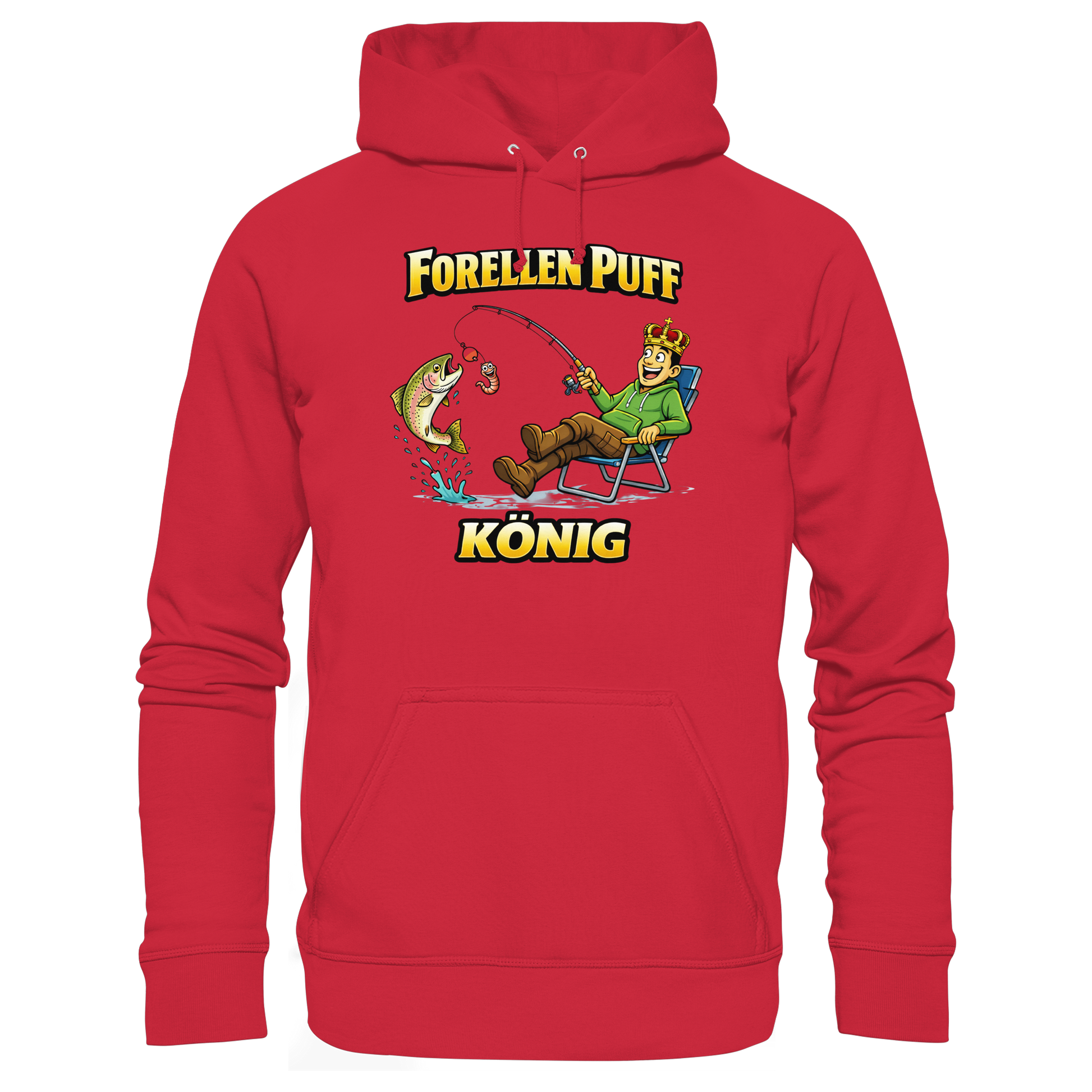 Forellen Puff König - Premium Hoodie