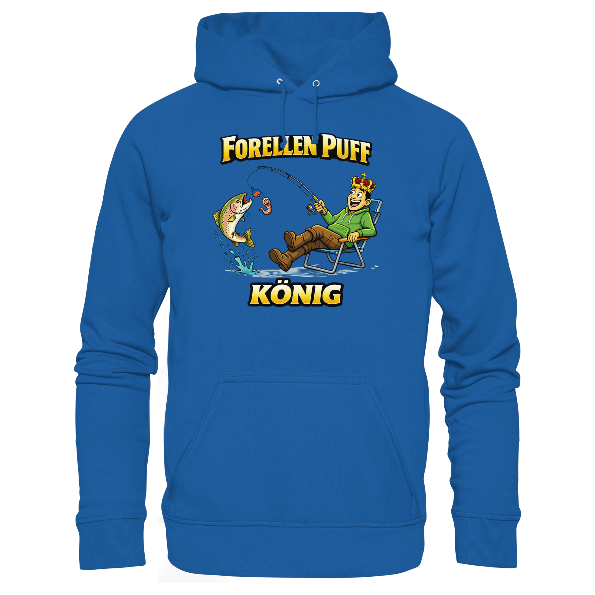 Forellen Puff König - Premium Hoodie