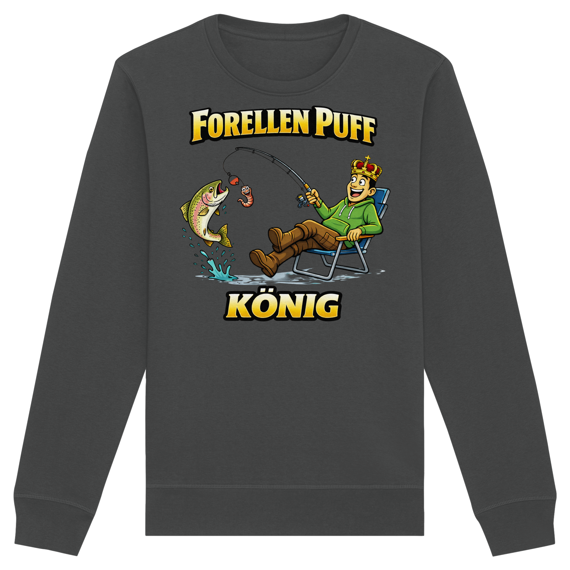 Forellen Puff König - Premium Sweatshirt