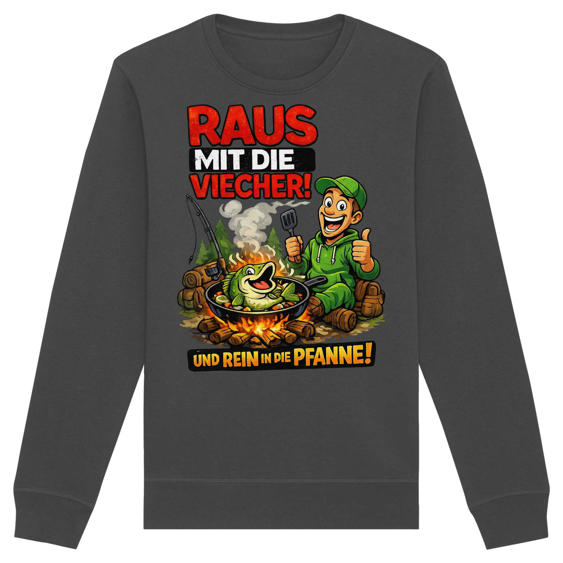 Raus Mit- Rein Pfanne - Premium Sweatshirt