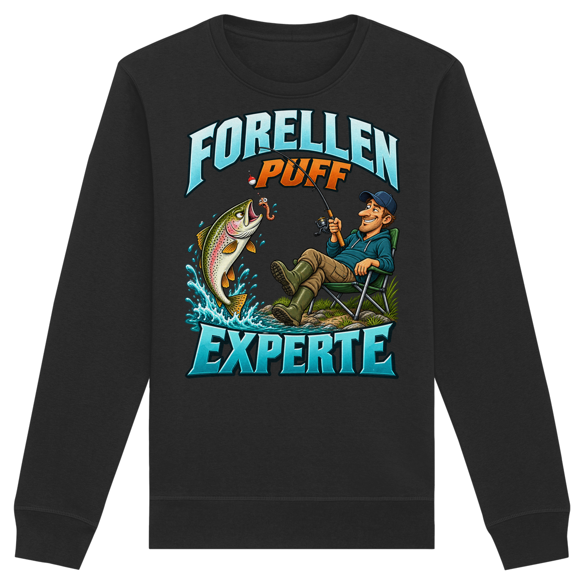 Forellen Puff Experte - Premium-Sweatshirt