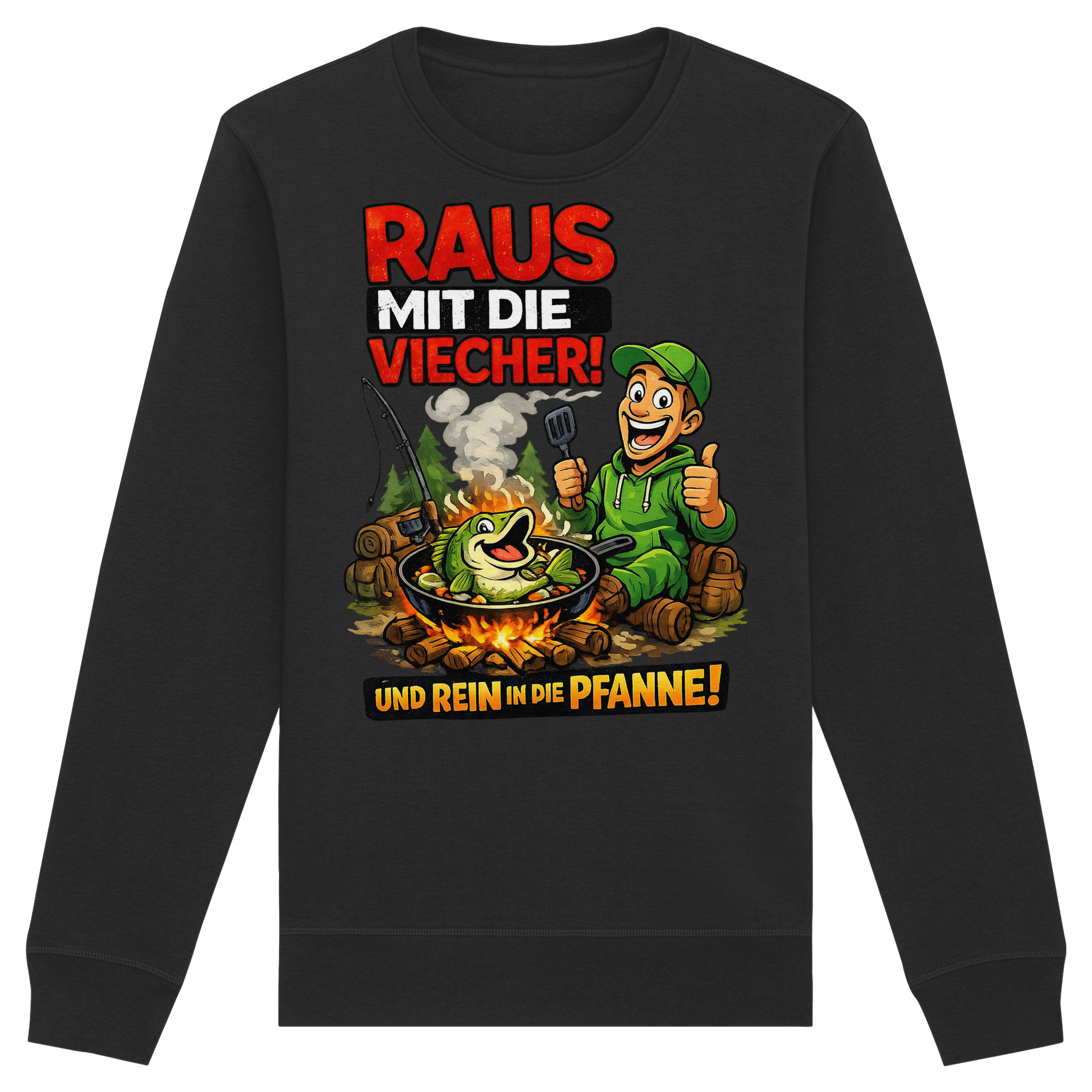 Raus Mit- Rein Pfanne - Premium Sweatshirt