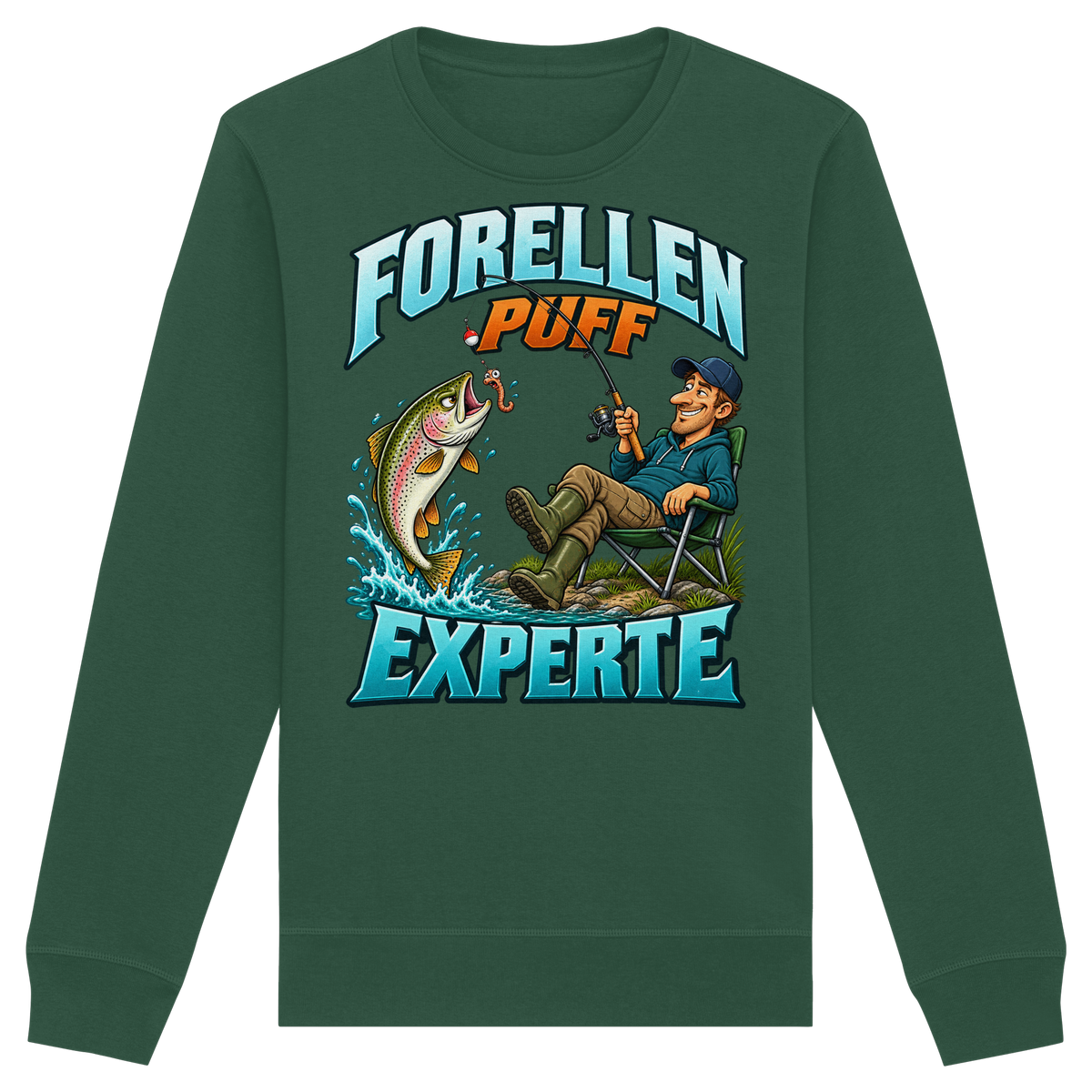 Forellen Puff Experte - Premium-Sweatshirt