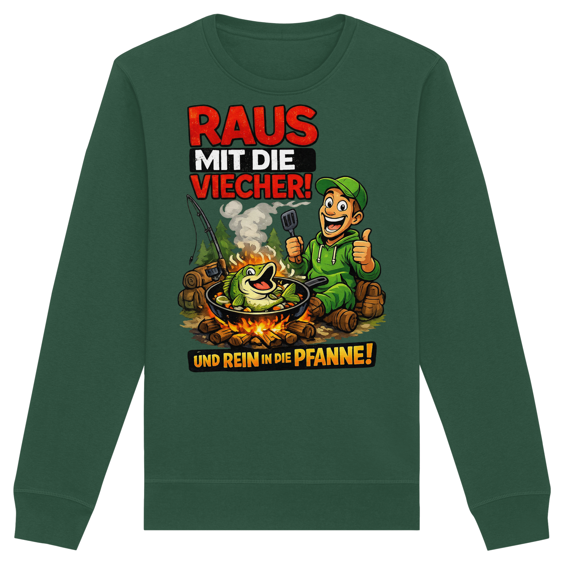 Raus Mit- Rein Pfanne - Premium Sweatshirt