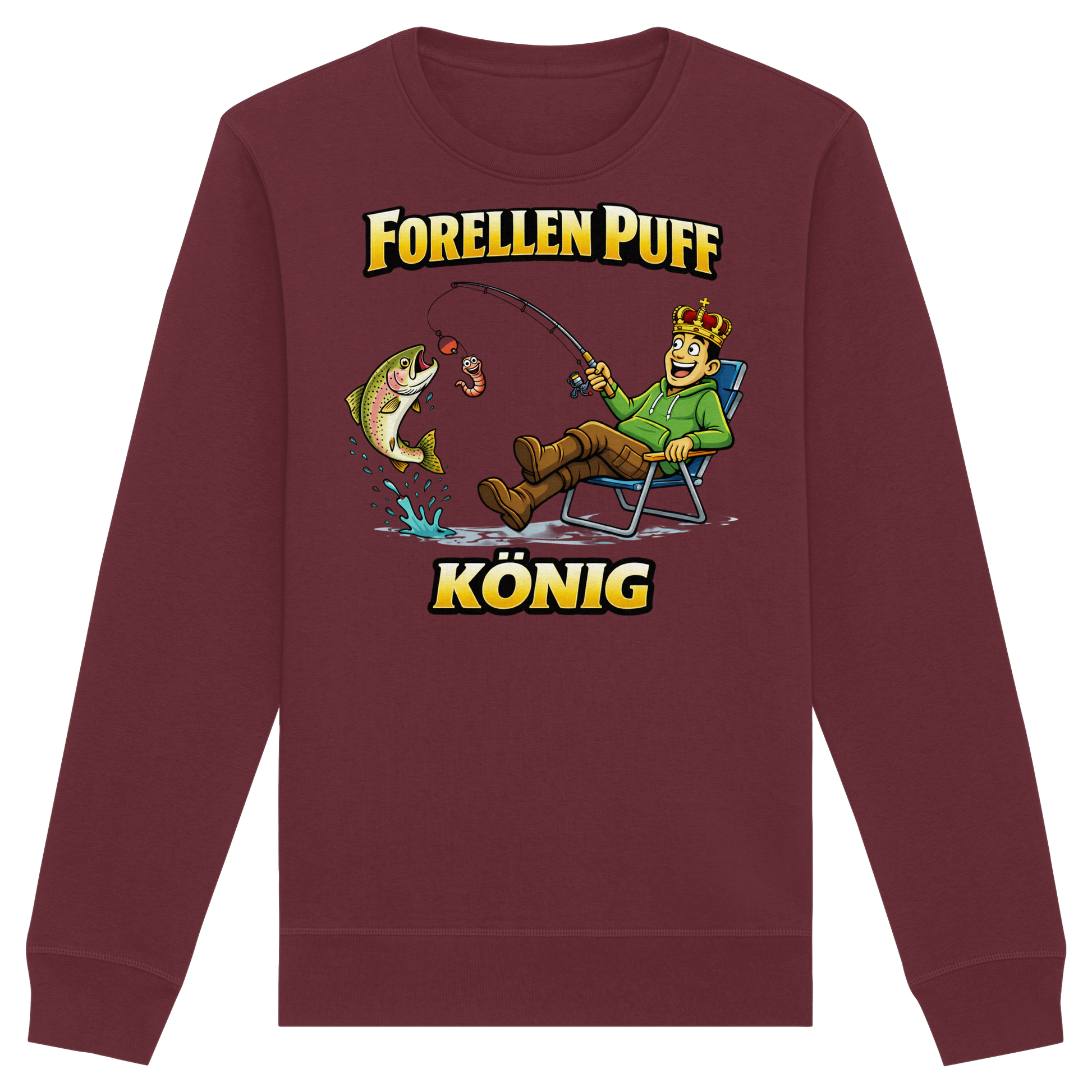 Forellen Puff König - Premium Sweatshirt