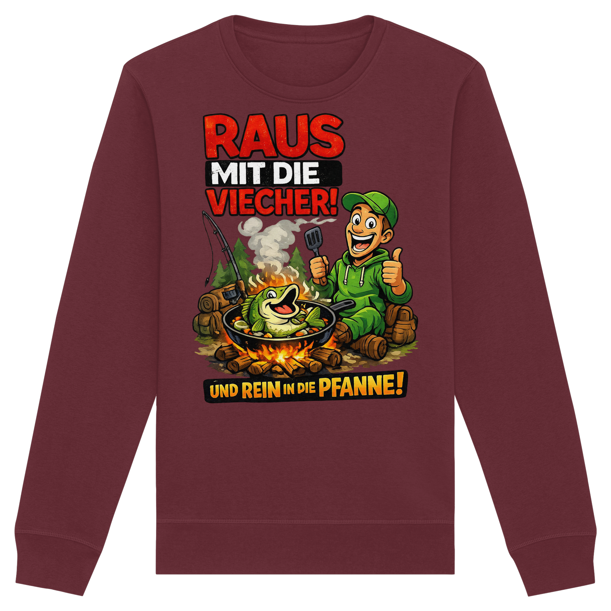 Raus Mit- Rein Pfanne - Premium Sweatshirt