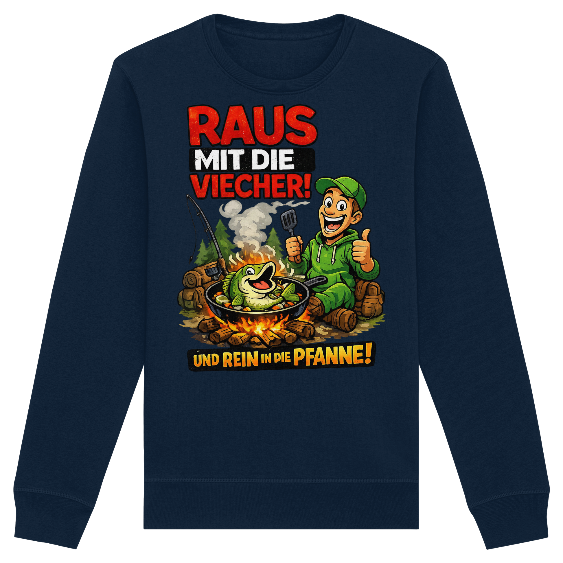 Raus Mit- Rein Pfanne - Premium Sweatshirt