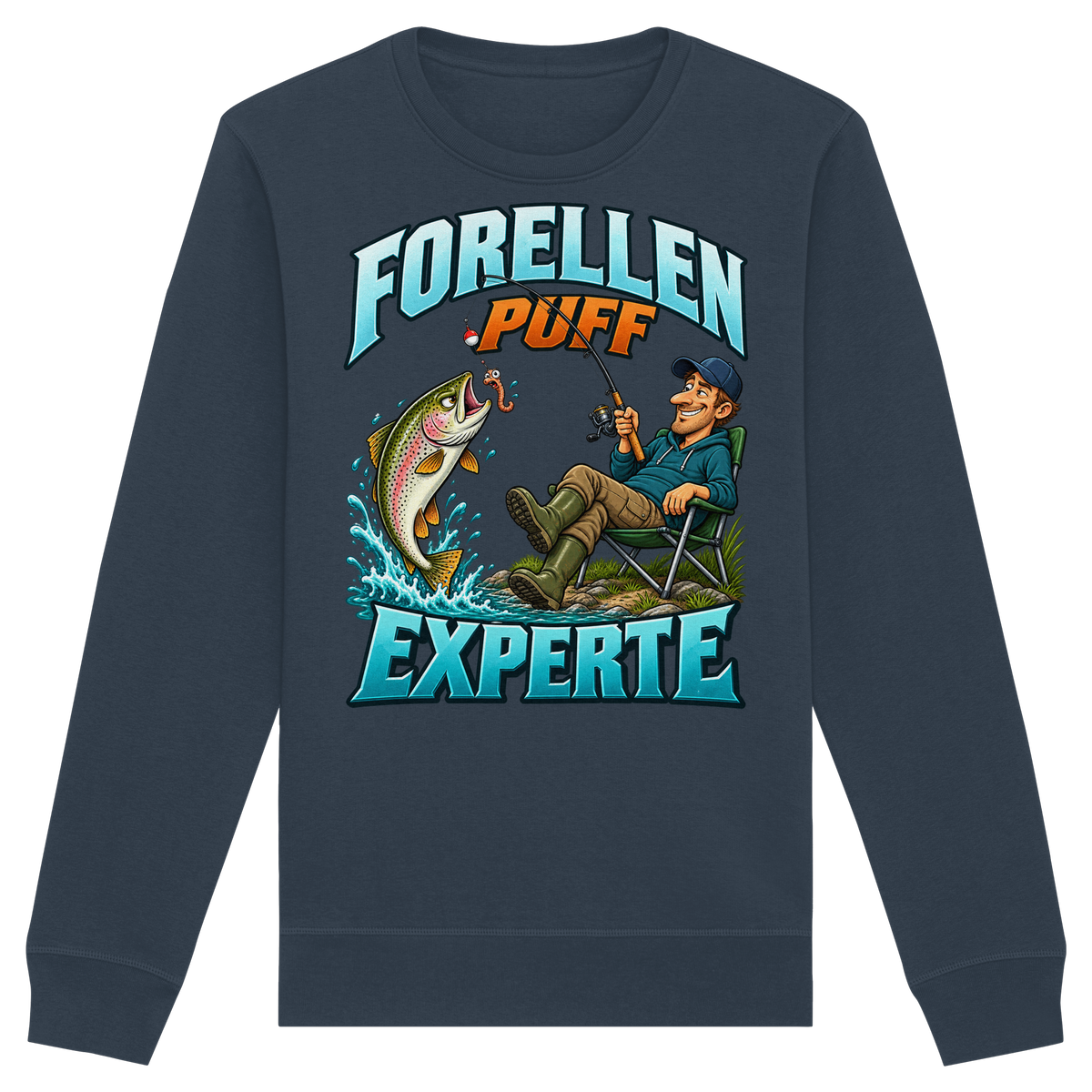 Forellen Puff Experte - Premium-Sweatshirt
