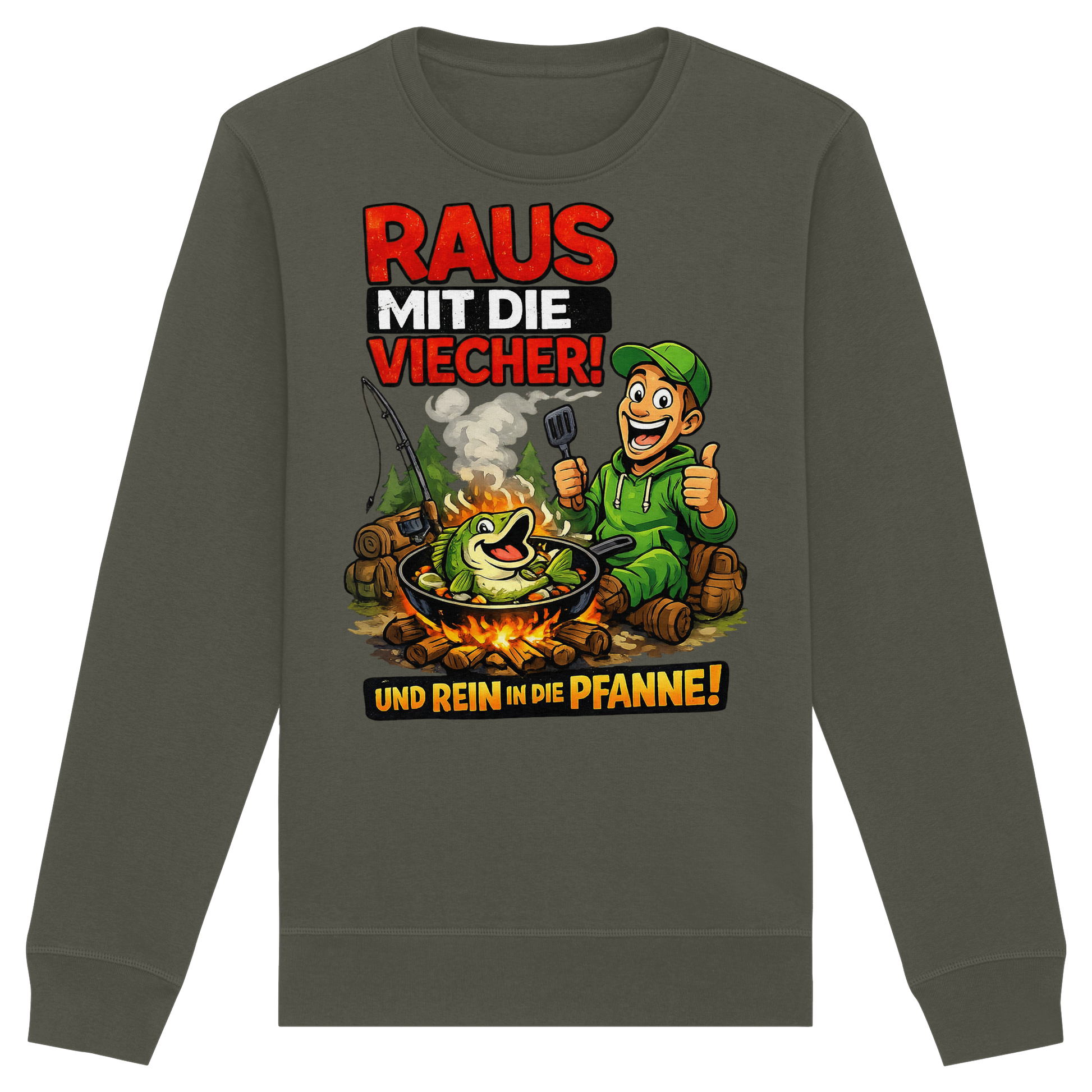 Raus Mit- Rein Pfanne - Premium Sweatshirt