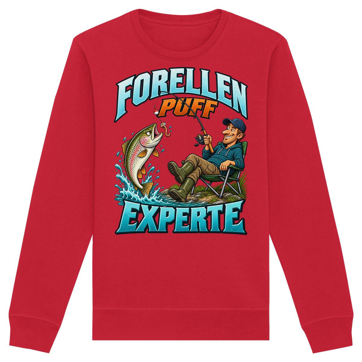 Forellen Puff Experte - Premium-Sweatshirt