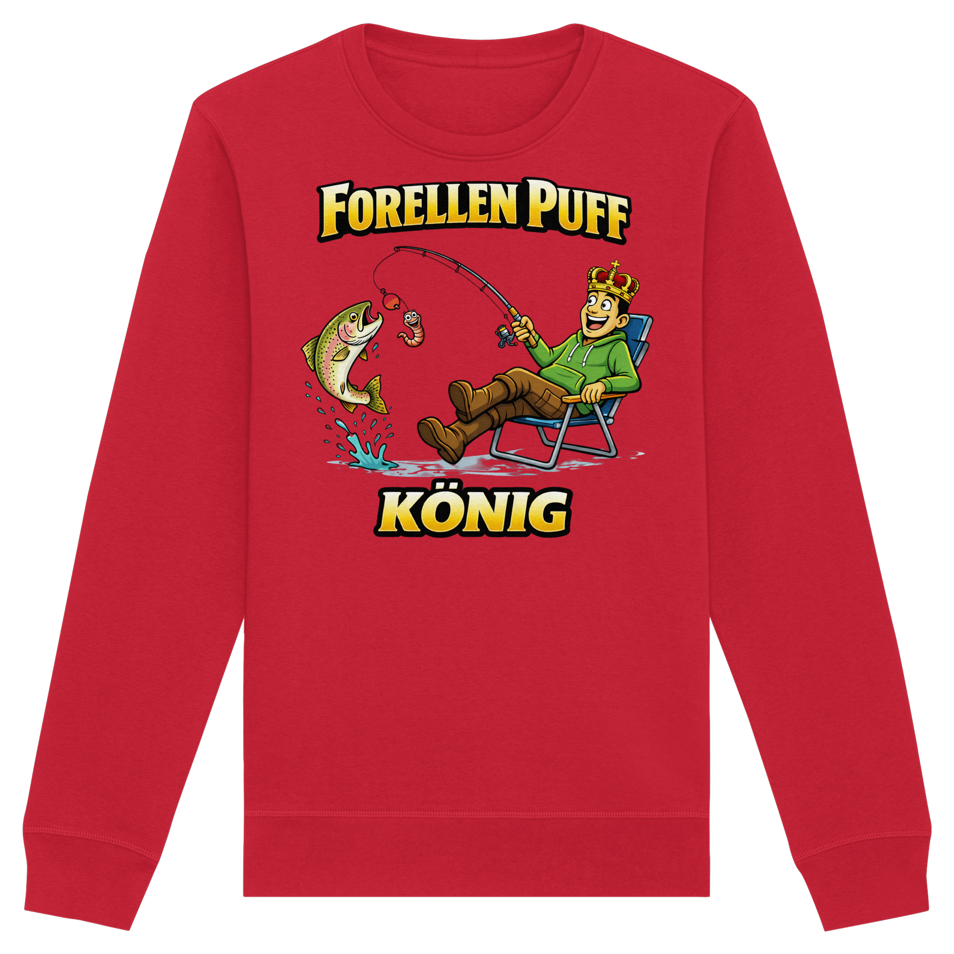Forellen Puff König - Premium Sweatshirt