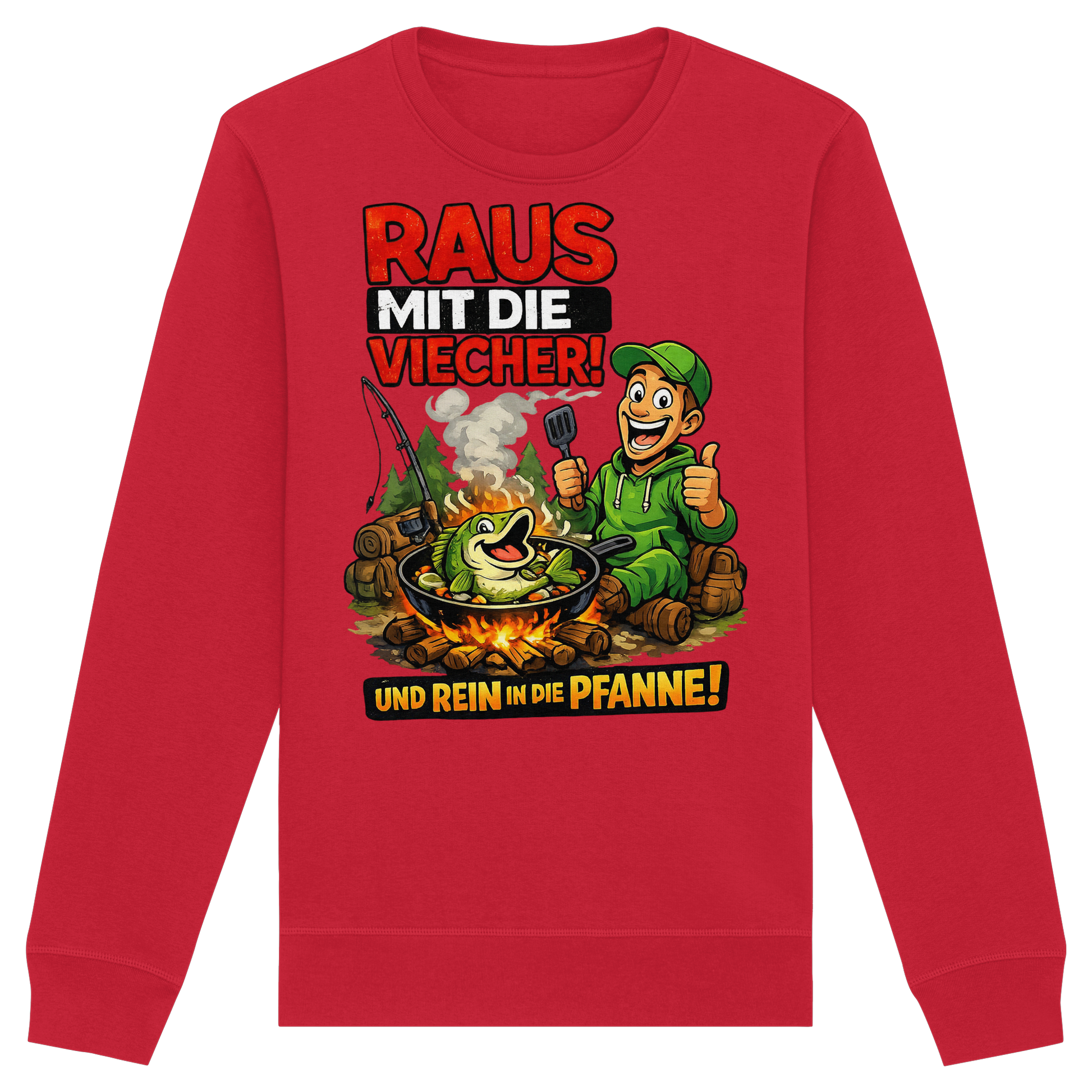 Raus Mit- Rein Pfanne - Premium Sweatshirt
