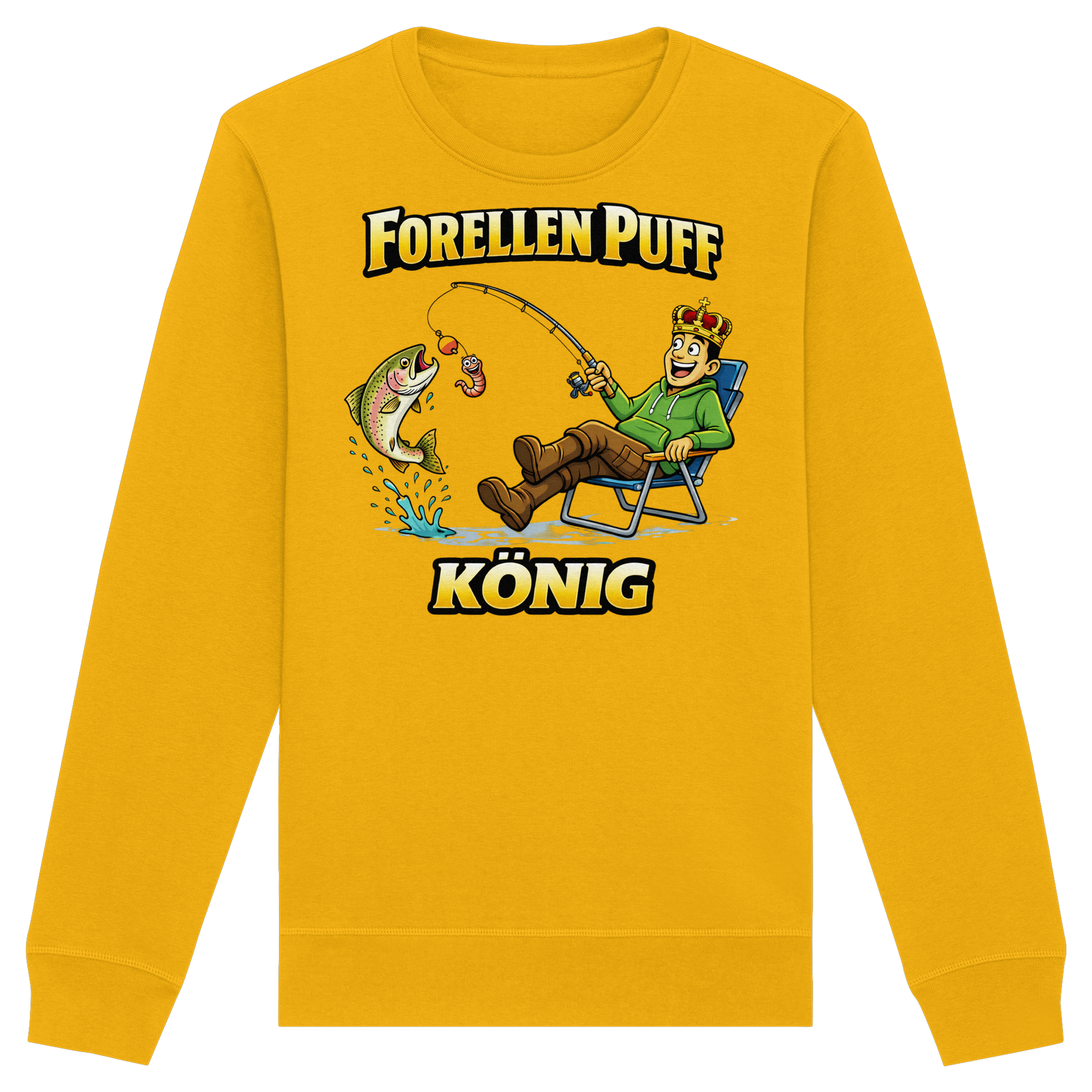 Forellen Puff König - Premium Sweatshirt