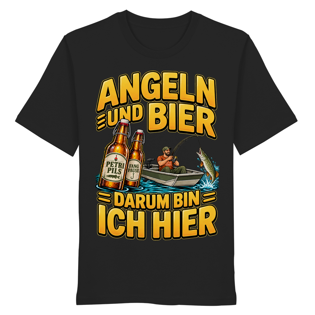 Angeln und Bier - Premium-Shirt