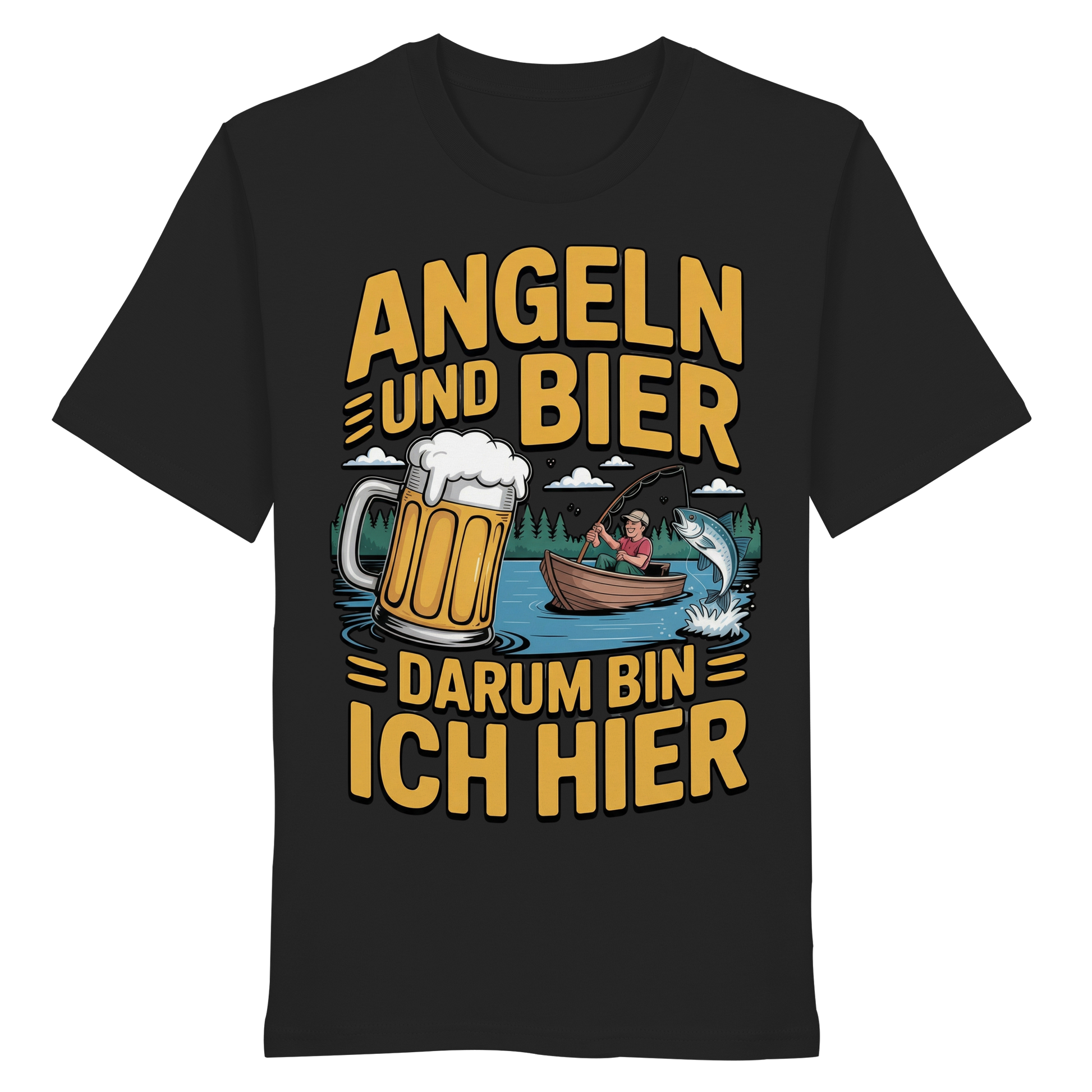 Angeln und Bier  - Premium Shirt