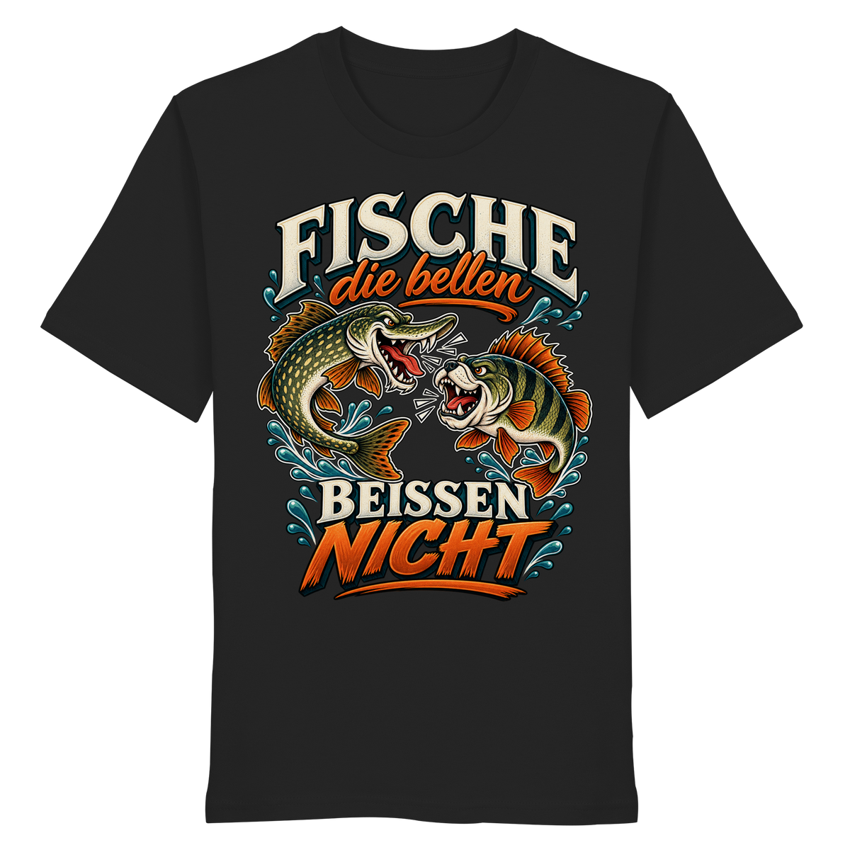 Fische die Bellen - Premium-Shirt