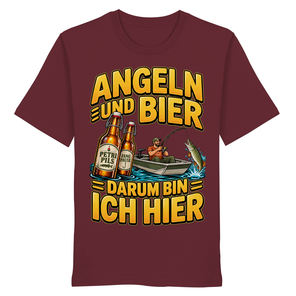Angeln und Bier - Premium-Shirt