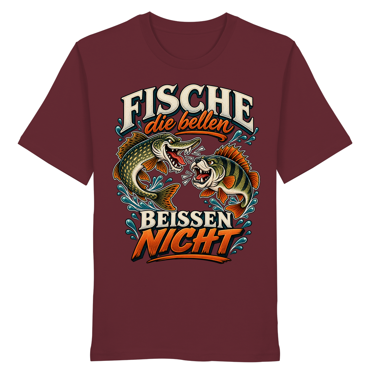Fische die Bellen - Premium-Shirt
