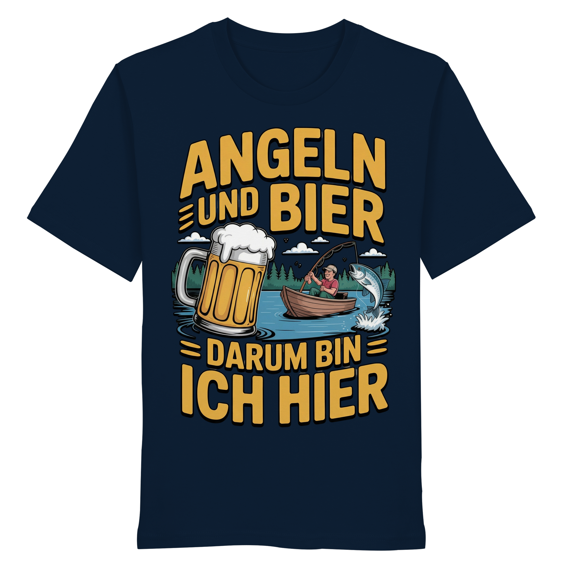 Angeln und Bier  - Premium Shirt