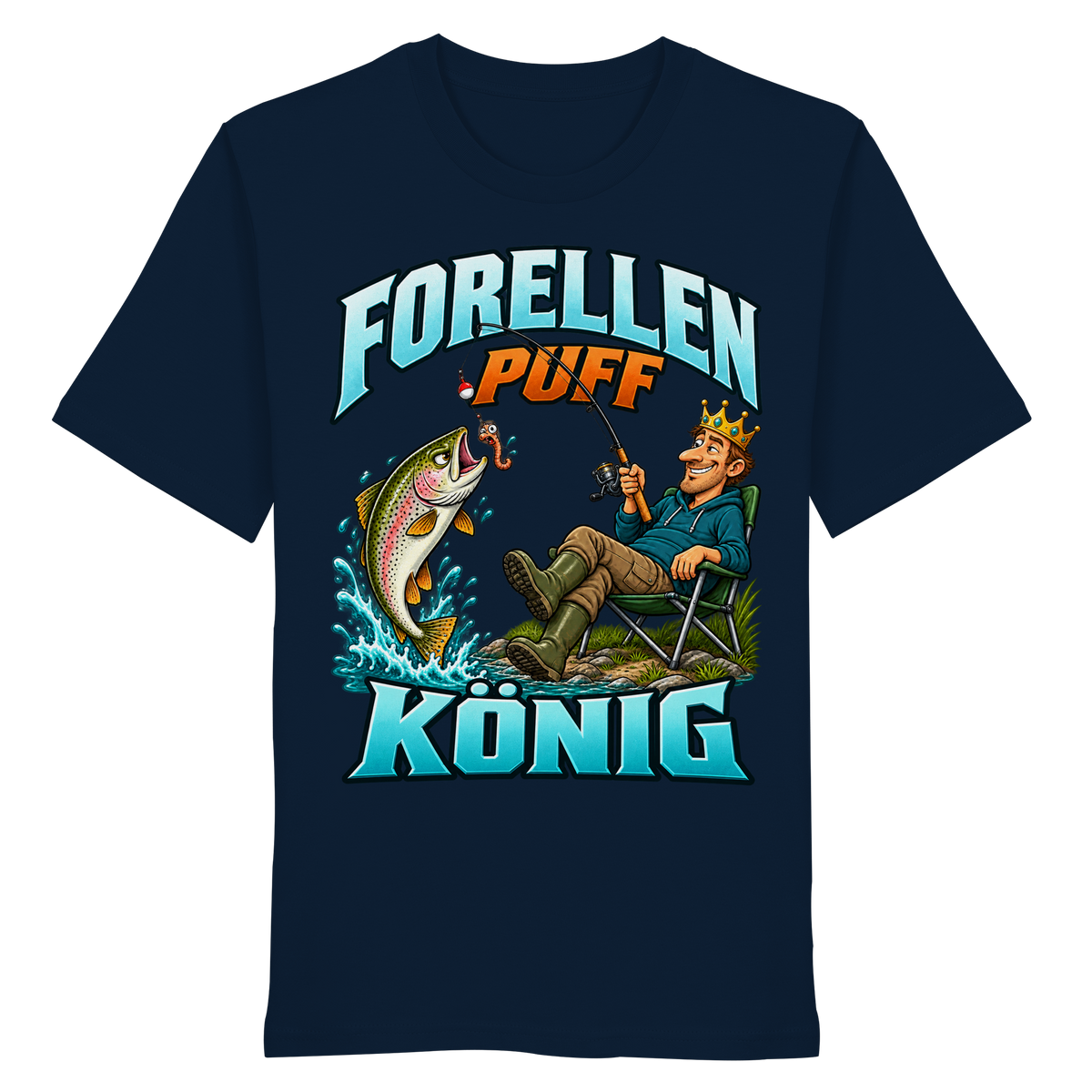 Forellen Puff König - Premium-Shirt