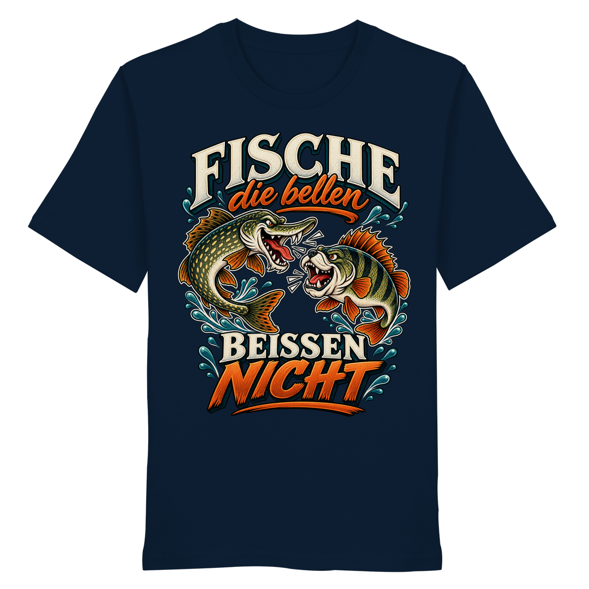 Fische die Bellen - Premium-Shirt